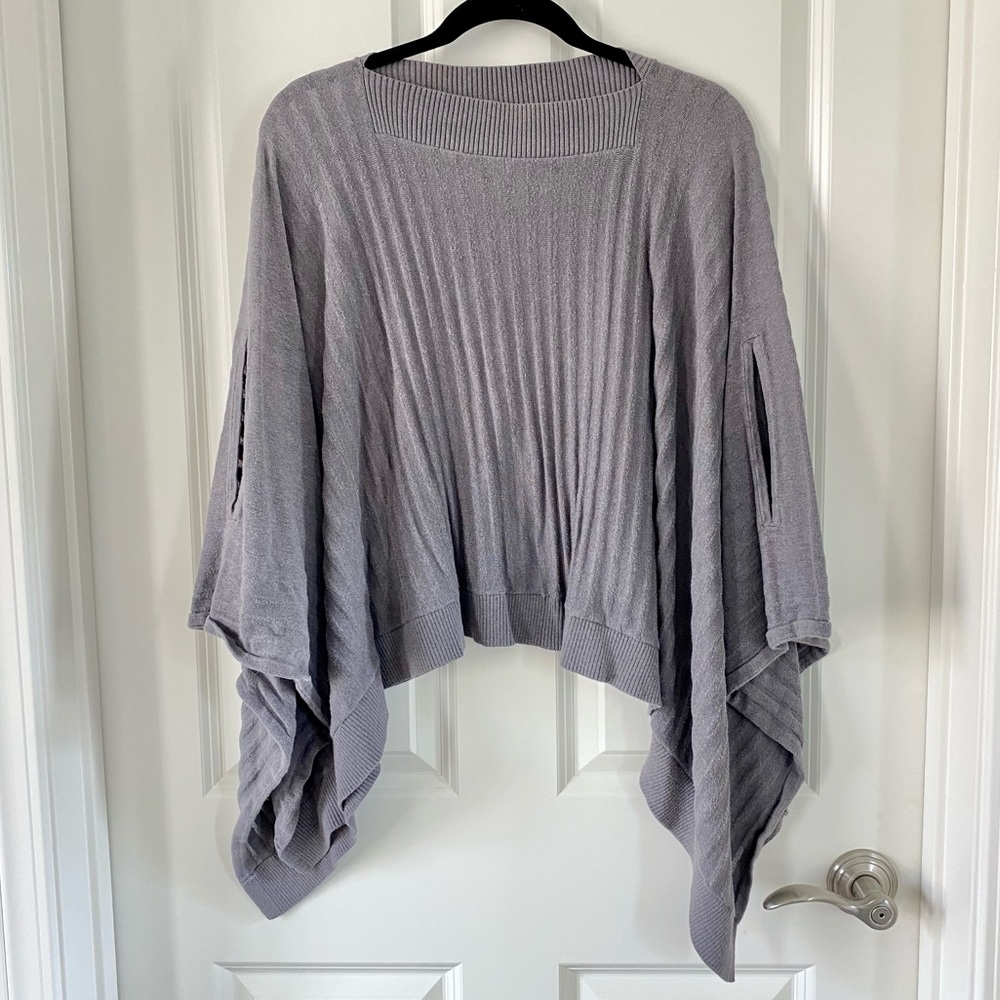 Lululemon Sweater | Lululemon Forward Flow Lilac Knit Cape Poncho